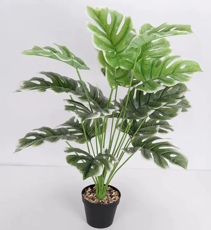 Artificial Flower Green Plant Monstera Plant Flower Indoor