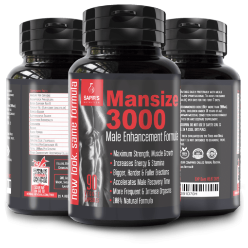 Mansize 3000 Buy Online Natural Ingredients For Strength And Muscles Growth For Men Herbal 6084